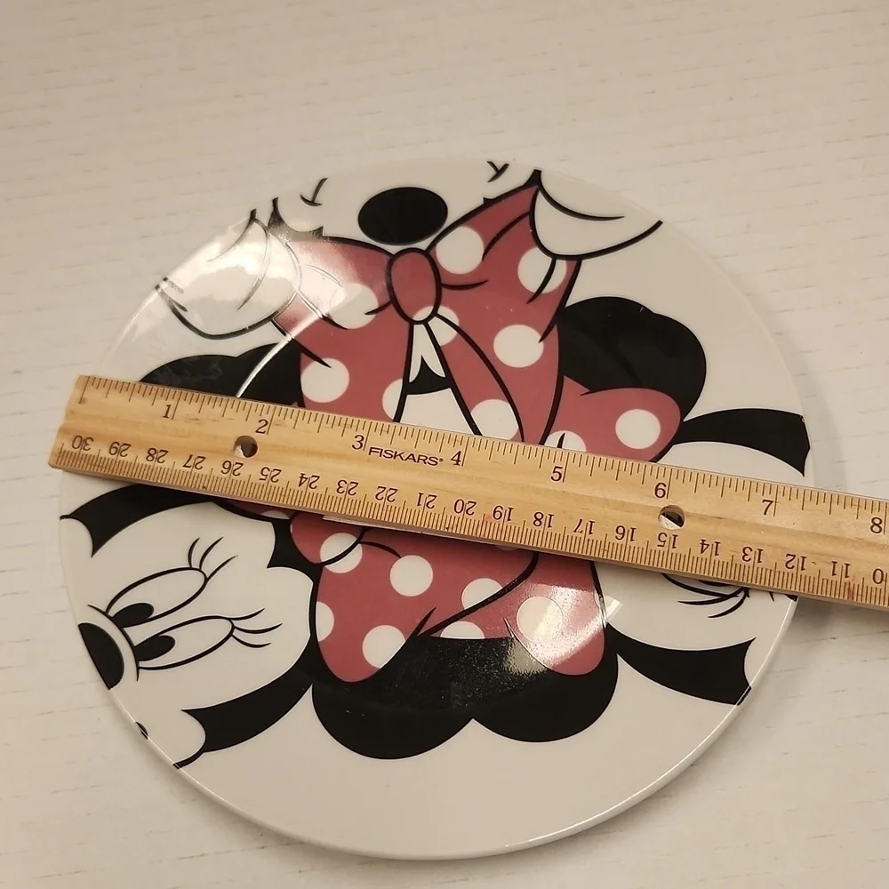 Minny Mouse plate cookie ceramic dishwashers and microwave safe